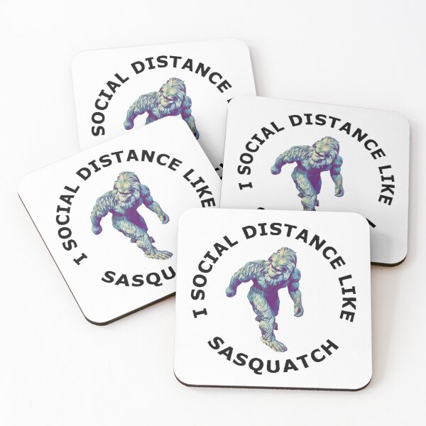 Item preview, I Social Distance Like Sasquatch - Black designed and sold by ryanwfraser.
