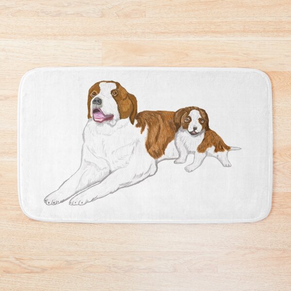 Artikelvorschau, Saint Bernard Pop und Welpe entworfen und verkauft von pinkyjainpan.