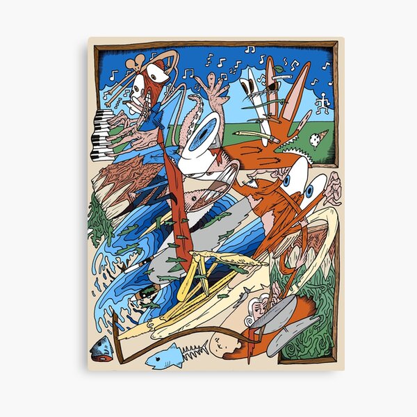 Framed Madness (within madness) Canvas Print