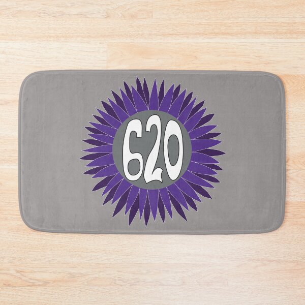 Item preview, Hand Drawn Kansas Sunflower 620 Area Code Purple designed and sold by itsrturn.