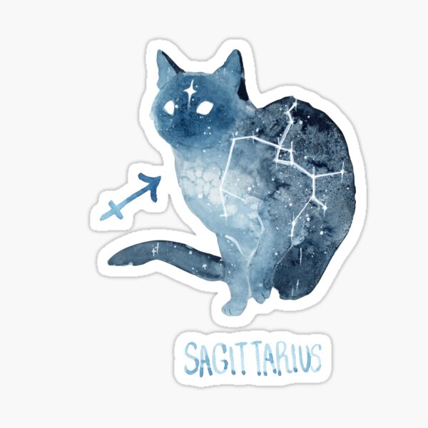 Item preview, Zodiac Cat - Sagittarius designed and sold by Threeleaves.
