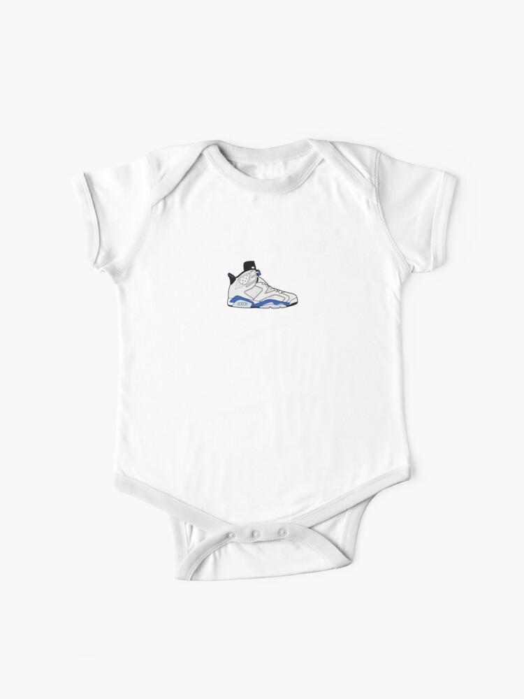 baby blue and white jordan shirt