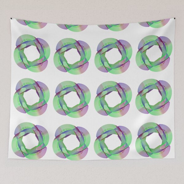 Item preview, Geometric galaxy planet green purple designed and sold by Carolina Salazar.