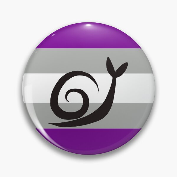 Item preview, Gray Ace Graysexual Minimalist Pride Snail Logo designed and sold by PrideSnails.