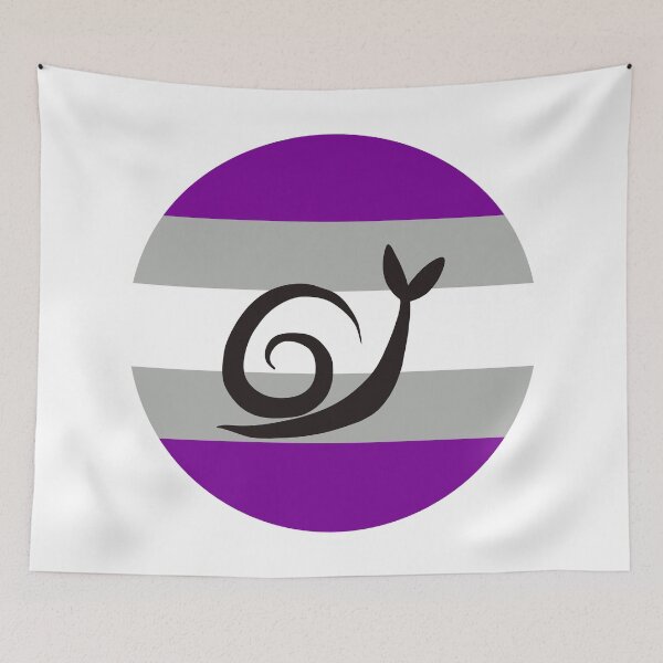 Item preview, Gray Ace Graysexual Minimalist Pride Snail Logo designed and sold by PrideSnails.