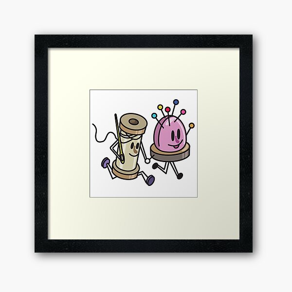 Spool And Pin Cushion Framed Art Print