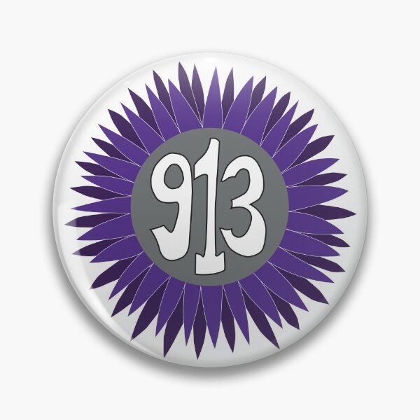 Item preview, Hand Drawn Kansas Sunflower 913 Area Code Purple designed and sold by itsrturn.