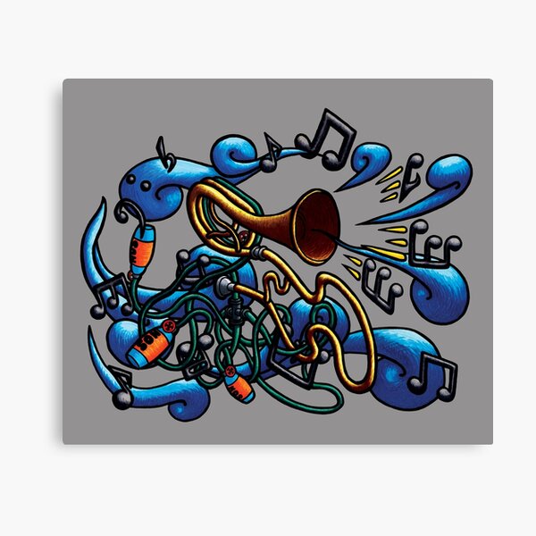 Liquid Trombone Canvas Print