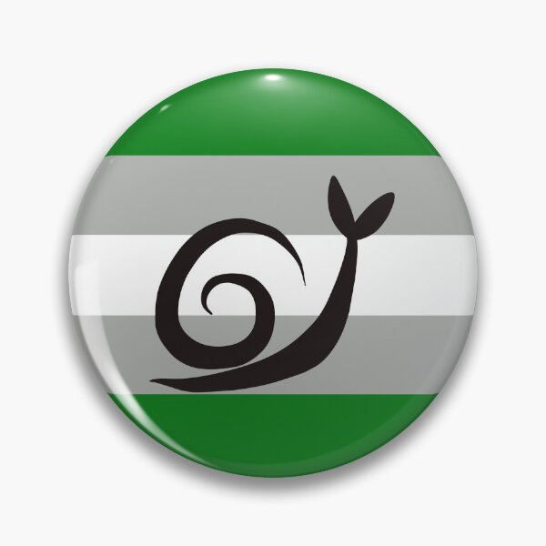 Item preview, Gray Aro Grayromantic Minimalist Pride Snail Logo designed and sold by PrideSnails.