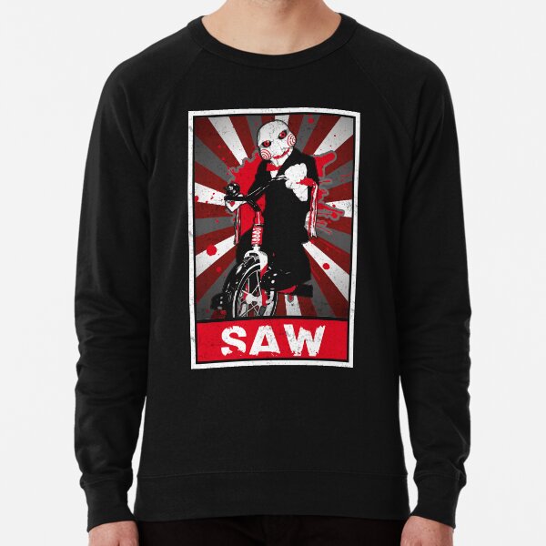 Saw Horror Movie Bloody Jigsaw Lightweight Sweatshirt