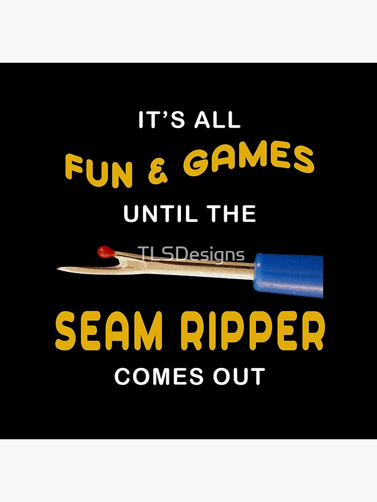 Thumbnail 4 of 4, Clock, Sewing Quilting Seam Ripper Humor designed and sold by TLSDesigns.