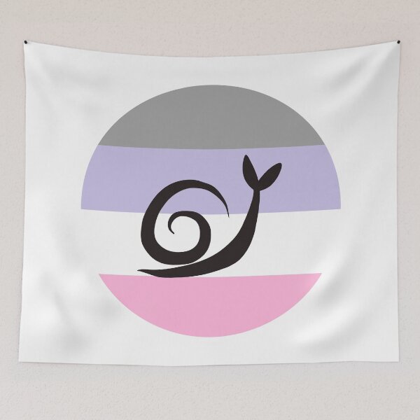 Item preview, Cupio Minimalist Pride Snail Logo designed and sold by PrideSnails.
