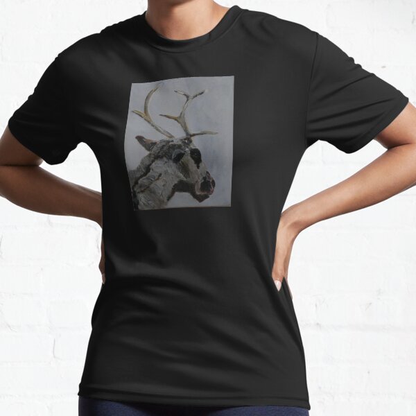 Reindeer Taking a Break Active T-Shirt