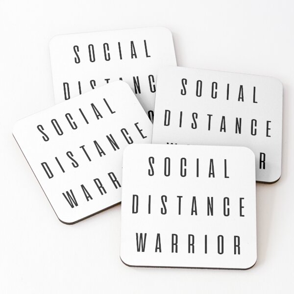 Item preview, Social Distance Warrior - Fighting the Corona Virus - Curve Flattening designed and sold by VaDinci.