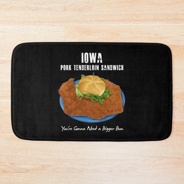 Item preview, Pork Loin Sandwich Deep Fried Cutlet Hamburger Bun Midwest designed and sold by twHistory.