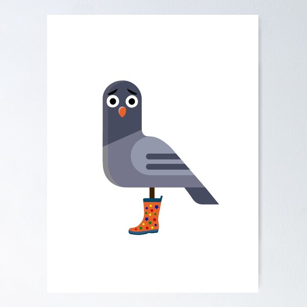 Item preview, Pigeon In Boots designed and sold by granimatedesign.