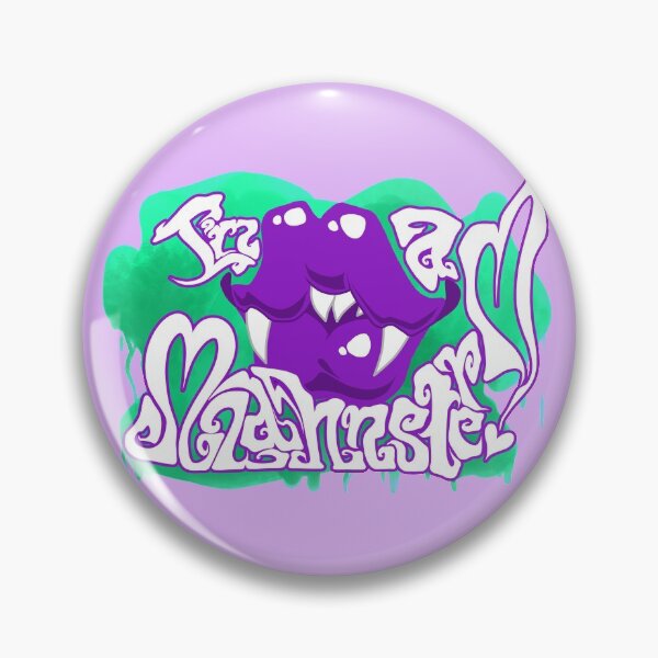 Item preview, Soy un morado Mwahnster en menta designed and sold by Broeckchen.
