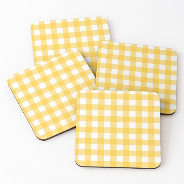 Item preview, Mustard Yellow Gingham Pattern (Large Wide Print) designed and sold by somewhereartsy.