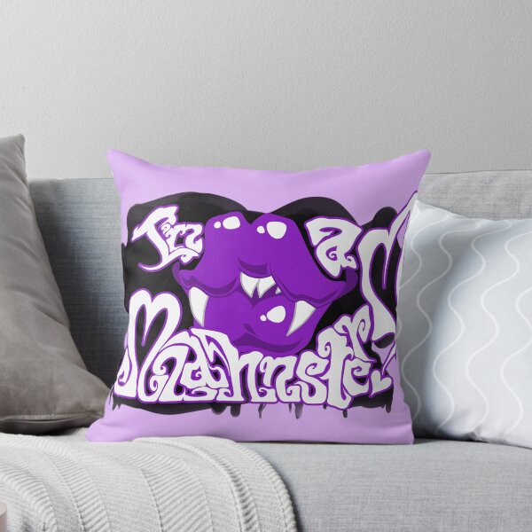 Item preview, Soy un morado Mwahnster sobre negro designed and sold by Broeckchen.