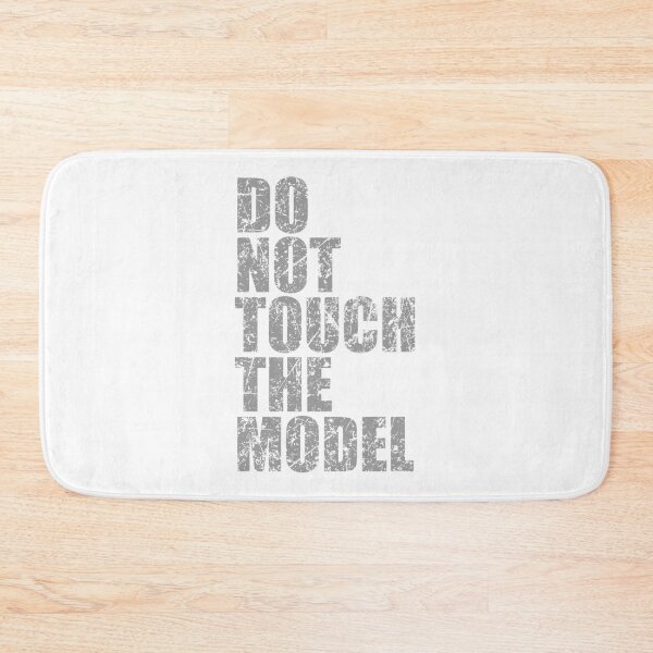 Item preview, of do not touch the model -  gray - scratched inscription designed and sold by He-Be.