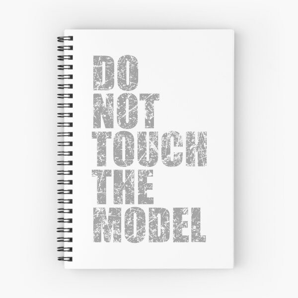 Item preview, of do not touch the model -  gray - scratched inscription designed and sold by He-Be.