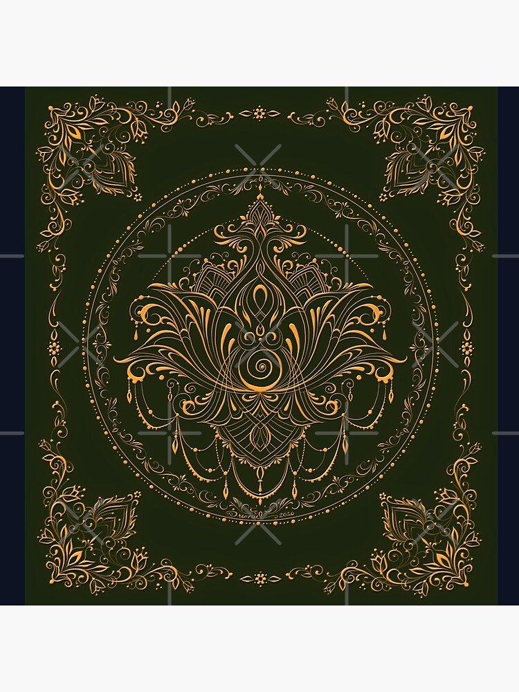 Lotus Goddess in Deep Green by dreamie09