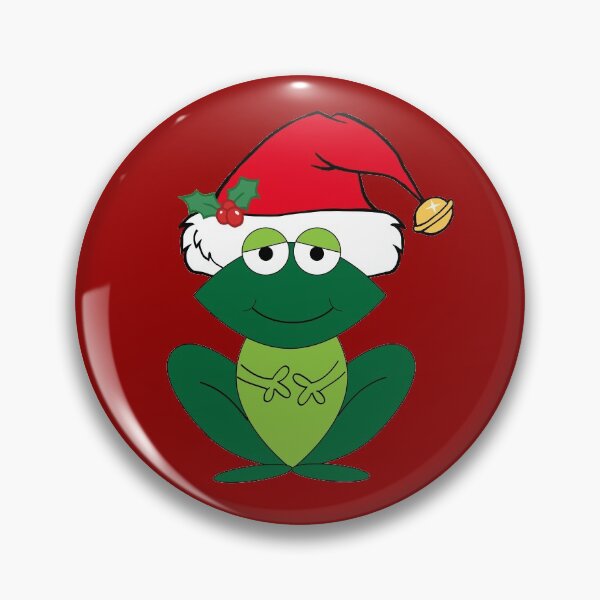 Item preview, Cute Christmas Frog in Santa Hat designed and sold by Epic Love Designs.