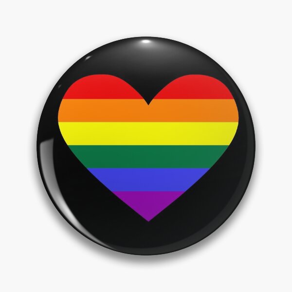 Item preview, Pride flag heart designed and sold by Marissa Barrette.