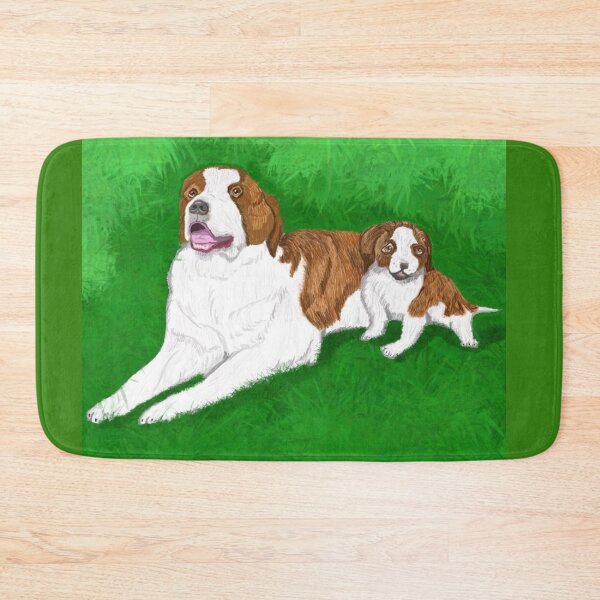 Artikelvorschau, Saint Bernard Pop und Welpe entworfen und verkauft von pinkyjainpan.