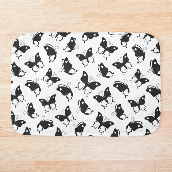 Item preview, Seamless pattern of beautiful black butterflies with a heart designed and sold by Deviser.