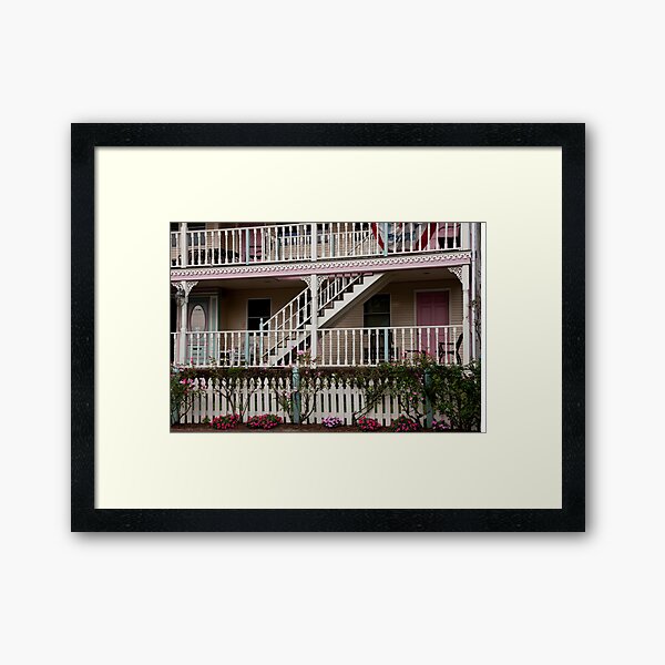 Decks, Railings And Stairs Framed Art Print