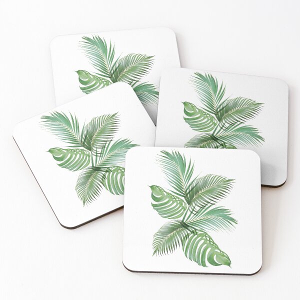Item preview, Palm Leaves Tropical Botanical Fern Monstera Exotic Boho Collage designed and sold by Inogitna Designs.