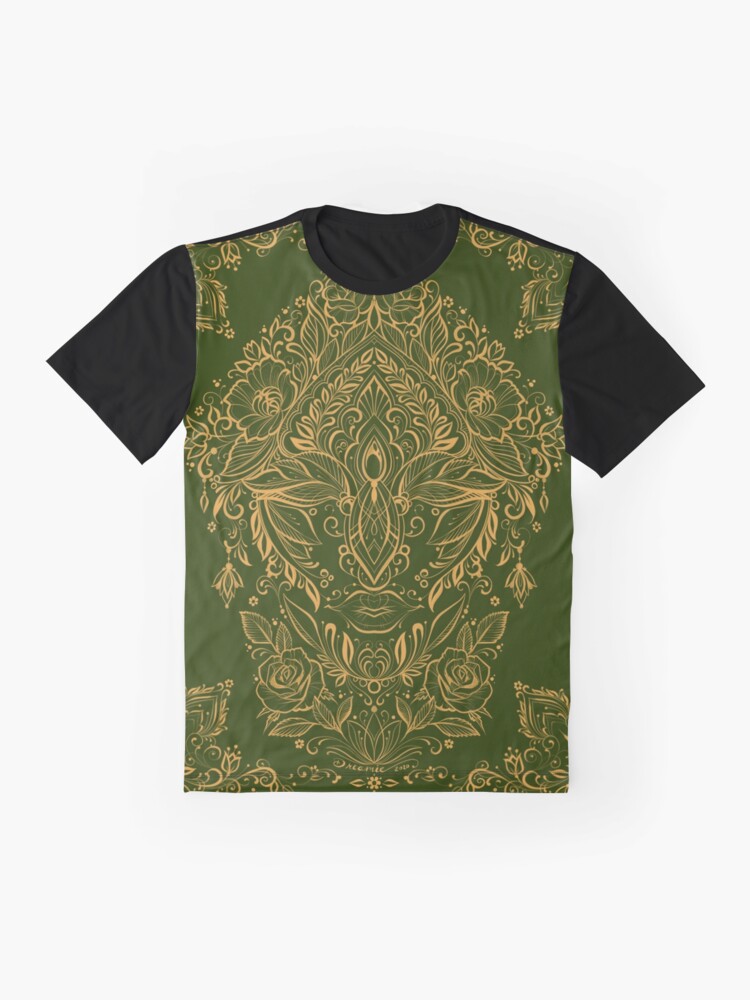 Alternate view of Dreamie's Green Goddess Graphic T-Shirt