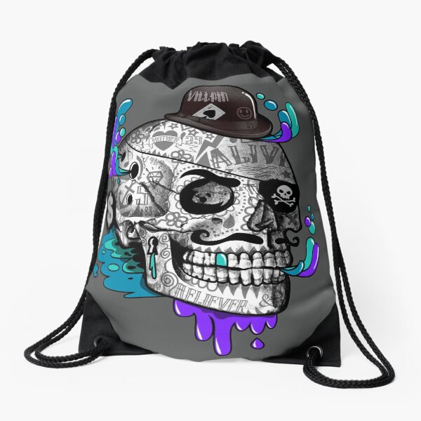 The Tattooed Gentleman Drawstring Bag