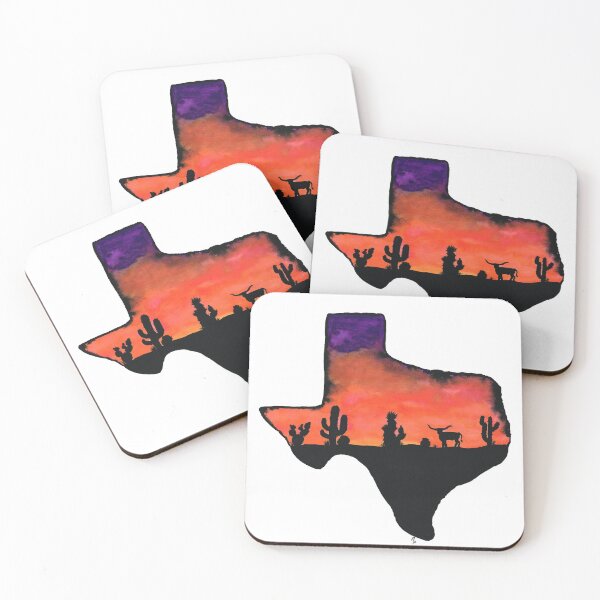 Item preview, Texas Cattle Sunset designed and sold by Rebecca-Prouty.