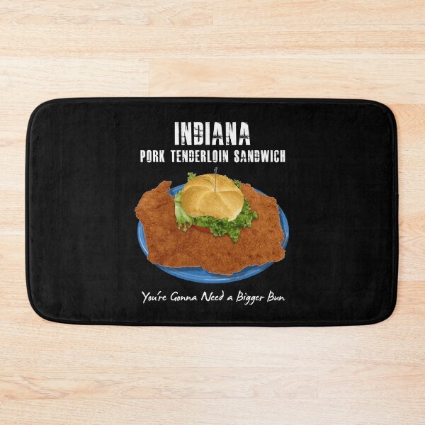 Item preview, Pork Loin Sandwich Deep Fried Cutlet Hamburger Bun Midwest designed and sold by twHistory.