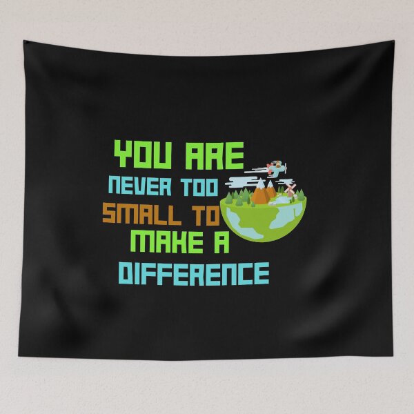 Item preview, Never Small Planet Earth Greta Change SOS Help Climate Strike Nature Future Natural Environment Cute Funny Gift Idea designed and sold by EpsilonEridani.