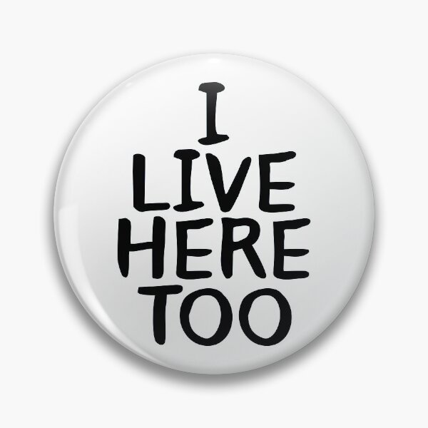 Item preview, I Live Here Too - Lettering Print designed and sold by Urban-Lettering.
