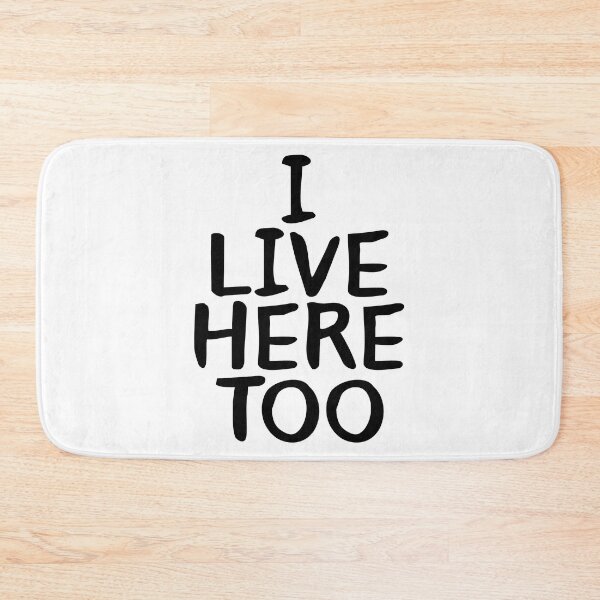 Item preview, I Live Here Too - Lettering Print designed and sold by Urban-Lettering.