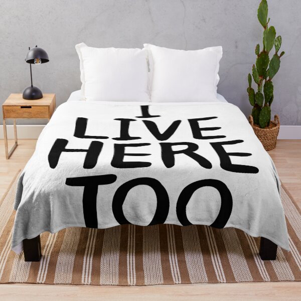 Item preview, I Live Here Too - Lettering Print designed and sold by Urban-Lettering.