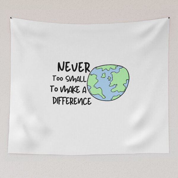 Item preview, Never Too Small Shirt Planet Earth Greta Climate Change Shirt SOS Help Climate Strike Shirt Nature Future Natural Environment Cute Funny Gift Idea designed and sold by EpsilonEridani.