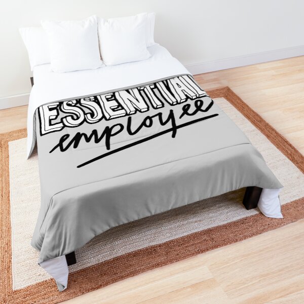 Funny Essential Employee Meme Comforter