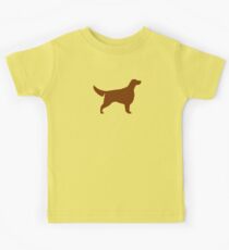 Irische Setter Silhouette (n) Kinder T-Shirt