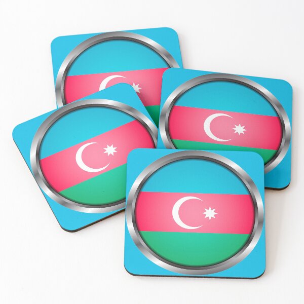 Item preview, Azerbaijan Flag Metal Frame designed and sold by mattpanta.