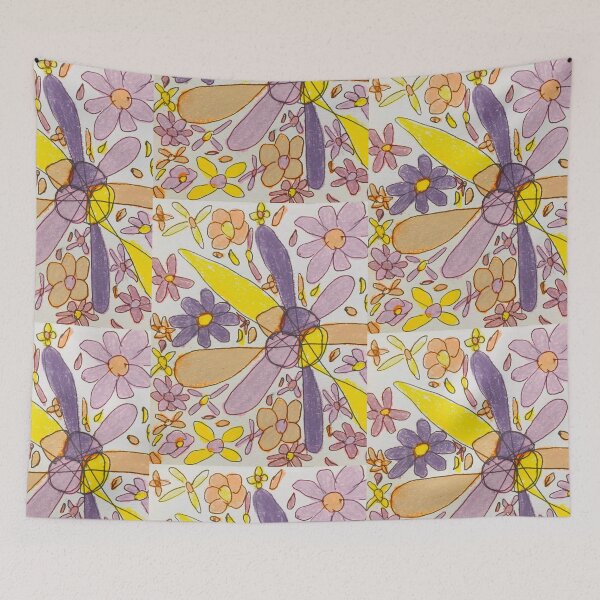 Item preview, Soft spring flowers with a burst  designed and sold by Tonyasartprints.