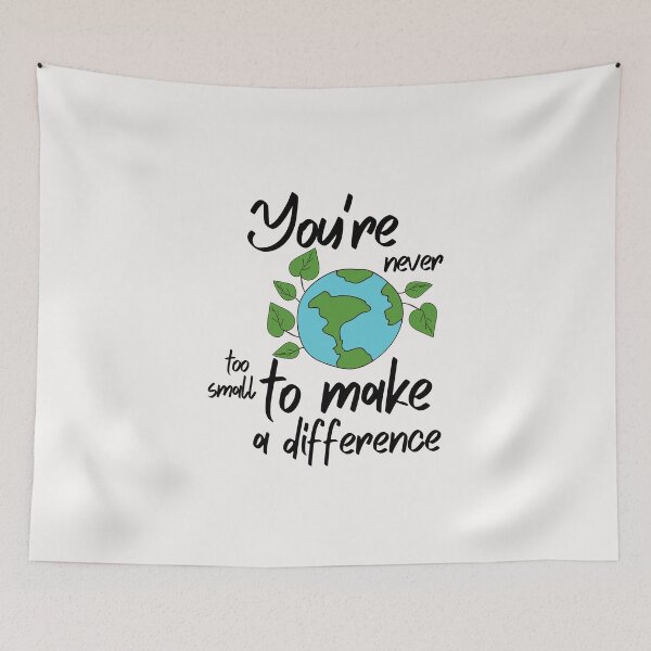 Item preview, Never Too Small Climate Change Shirt Planet Earth Gift Greta Hope Shirt SOS Help Climate Strike Shirt Nature Future Natural Environment Cute Funny Inspirational Gift Idea designed and sold by EpsilonEridani.