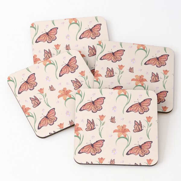 Item preview,  orange butterfly and lilies designed and sold by AlexisEibel-Art.