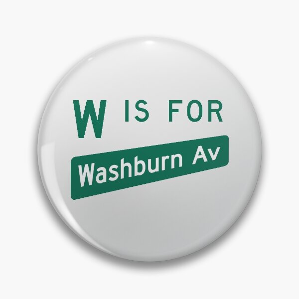 Item preview, W is for Washburn — Minneapolis Street Sign designed and sold by sirkleck.