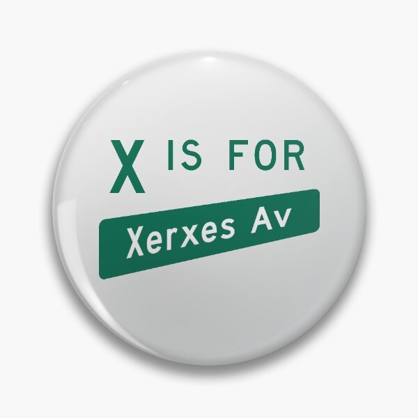 Item preview, X is for Xerxes — Minneapolis Street Sign designed and sold by sirkleck.