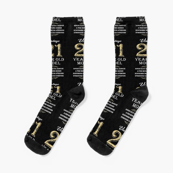 Unique 21th Birthday Gifts for Men Women, Crazy Silly 21st Birthday Socks, Funny Gift Idea for Unisex Adult 21-Year-Old